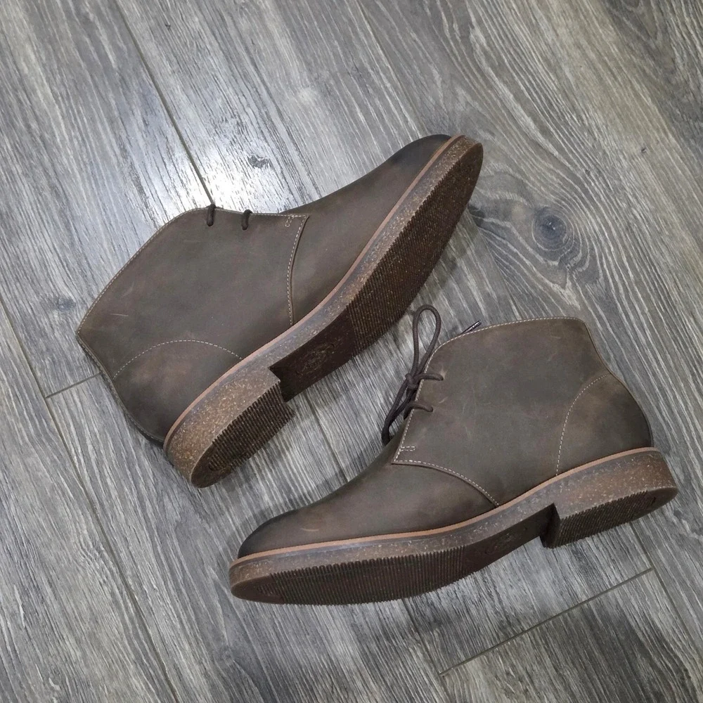 Dockers Nigel Leather Chukka Boots Mens 12 Brown Business Casual Comfort NEW
